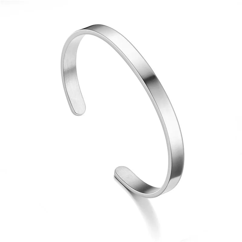 Miami Ice Cuff Bracelet - White Gold
