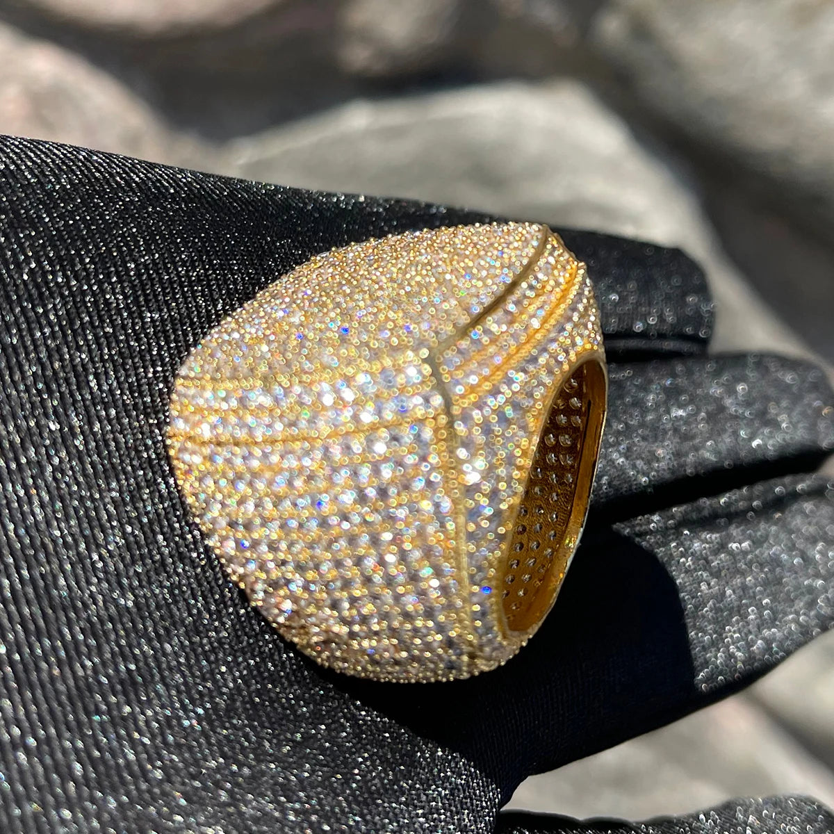 Miami Ice Frosted Iced Out Ring
