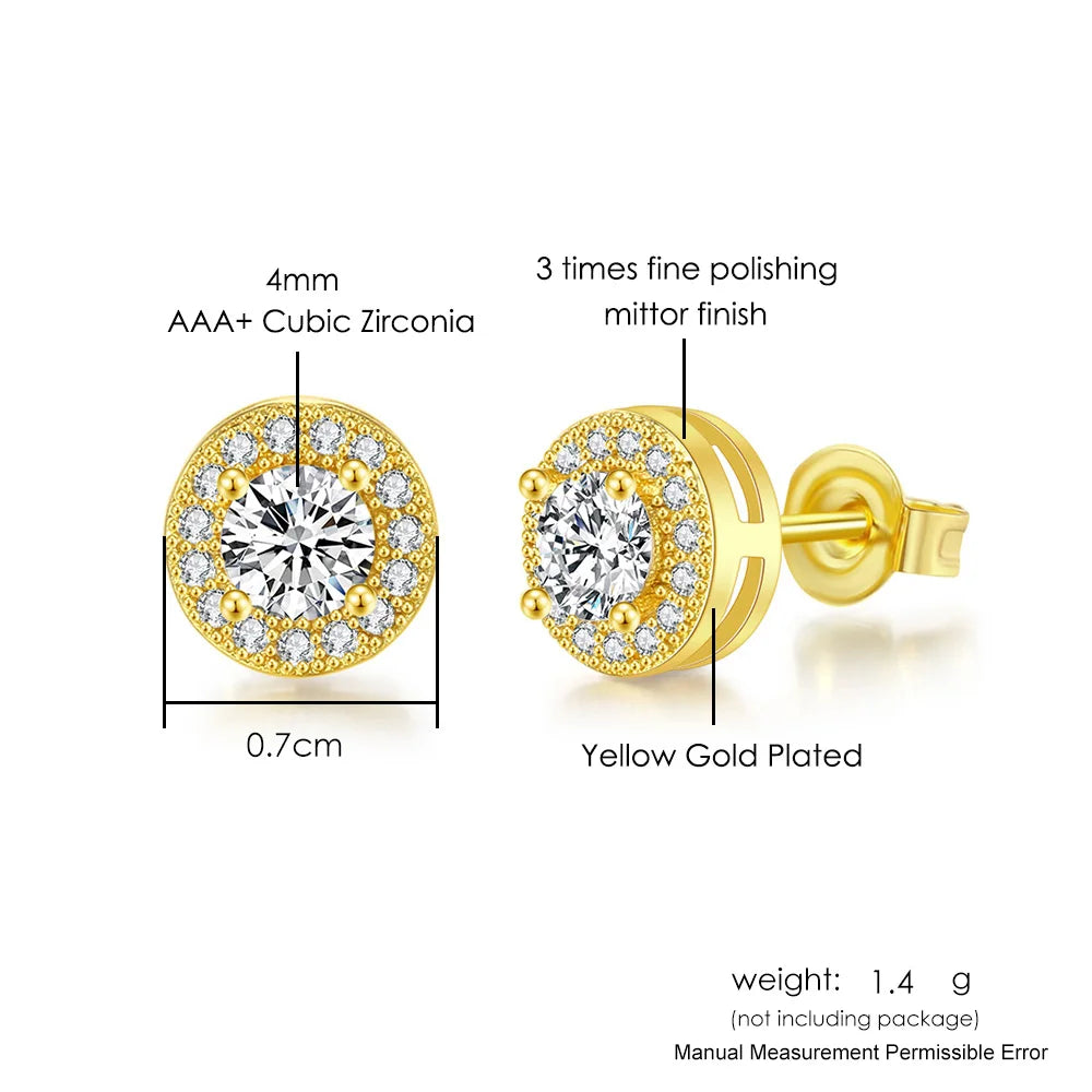 Miami Ice Hip Pop Rock Earrings for Men