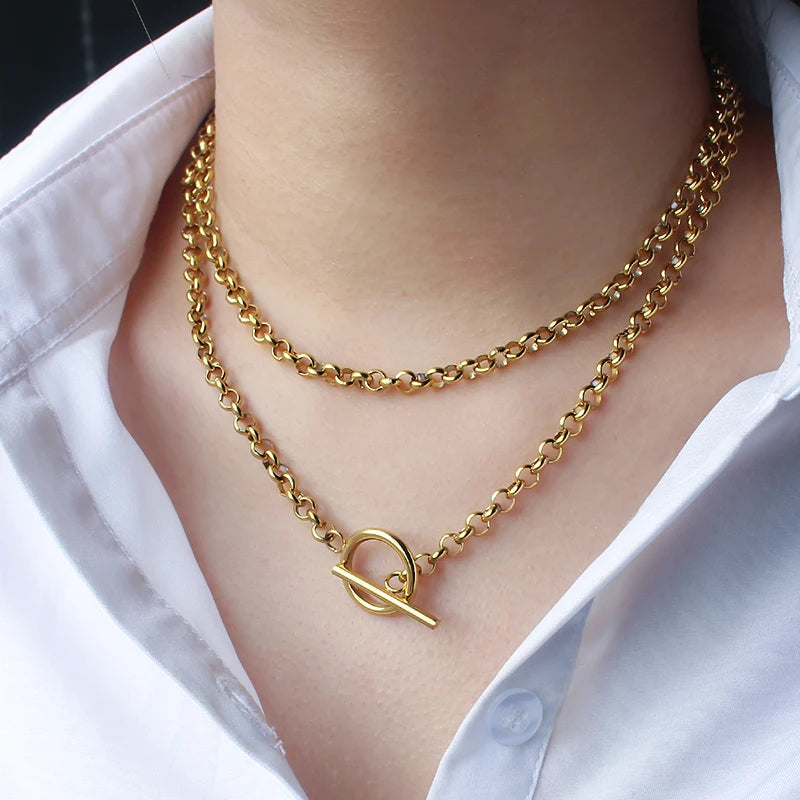 Miami Ice Link Chain + Toggle Pendant