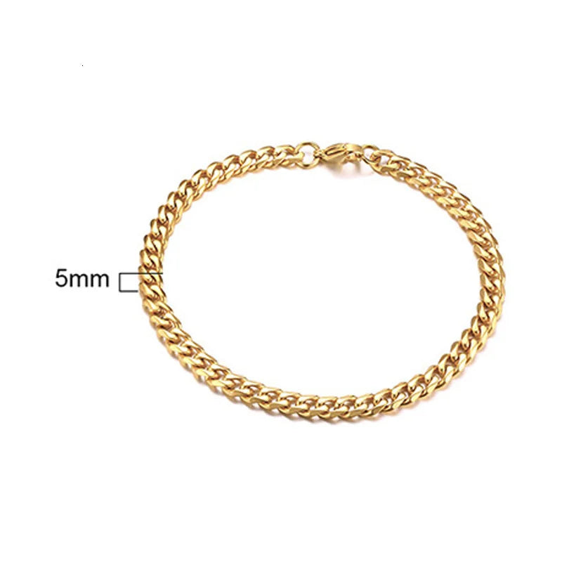 Stainless Steel Chain Bracelet for Women