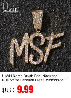 Brush Font Custom Name Necklace