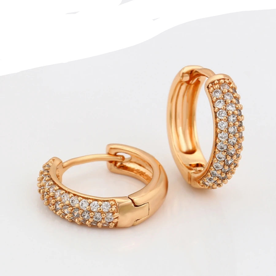 Miami Ice Hoop Earrings - Gold