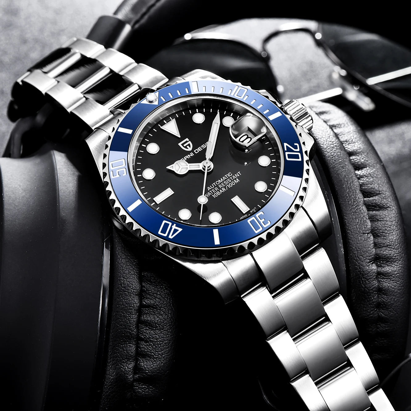 Miami Ice Hip Hop Square Men's Watches