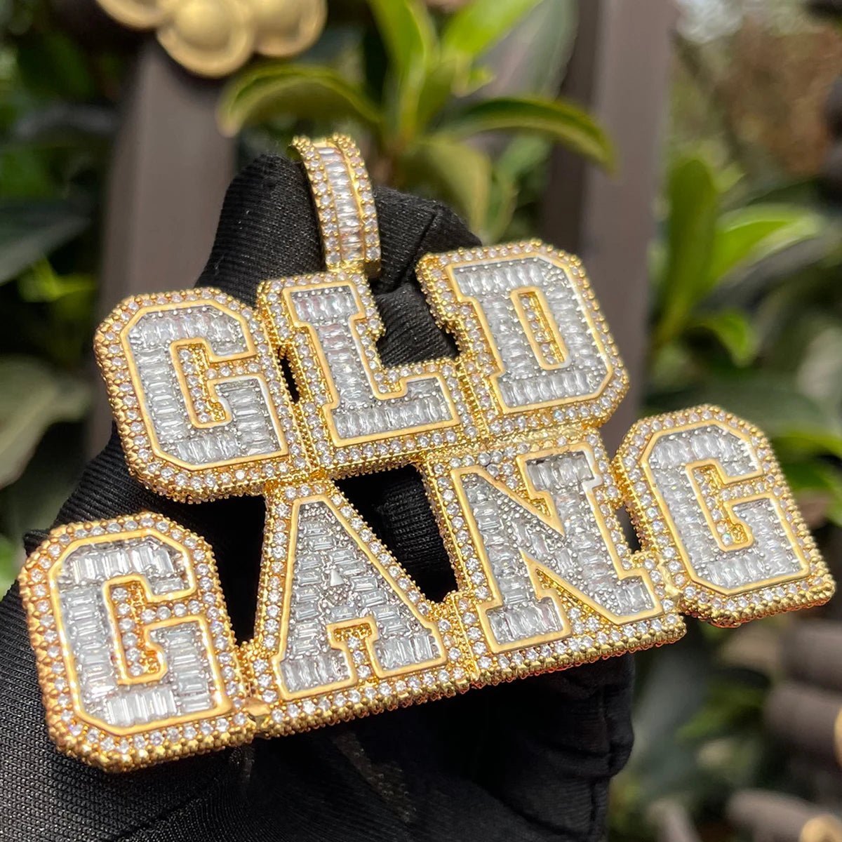 Miami Ice Varsity Letter Custom Pendant - Gold