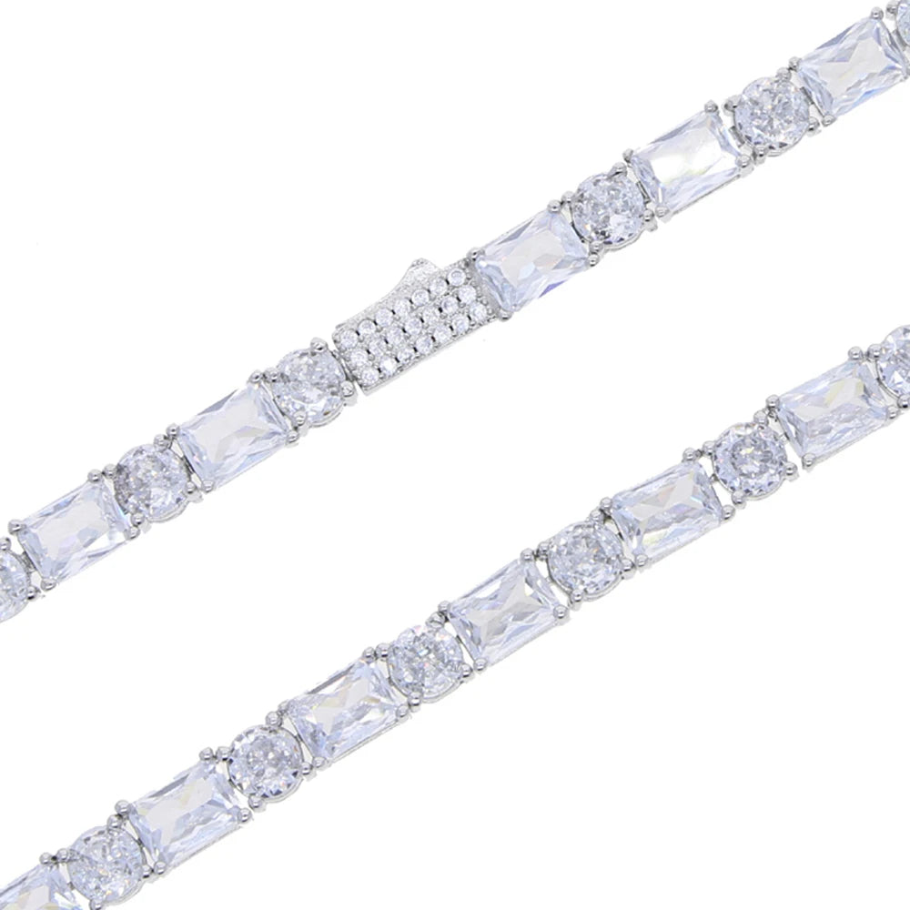 Miami Ice Baguette Tennis Chain