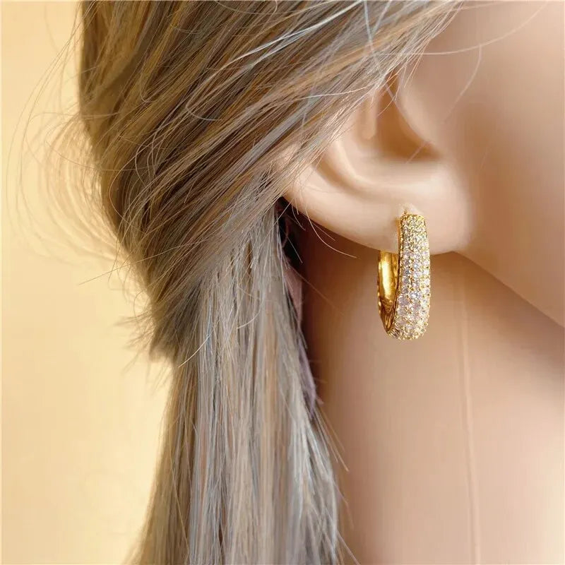 Miami Ice Hoop Earrings - Gold