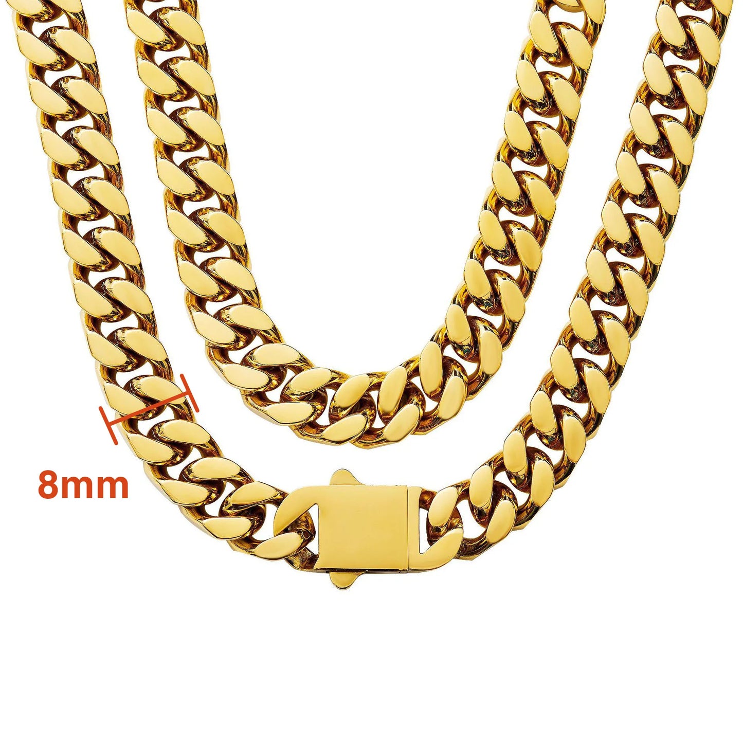 Miami Ice Chunky Hip Hop Chain Set