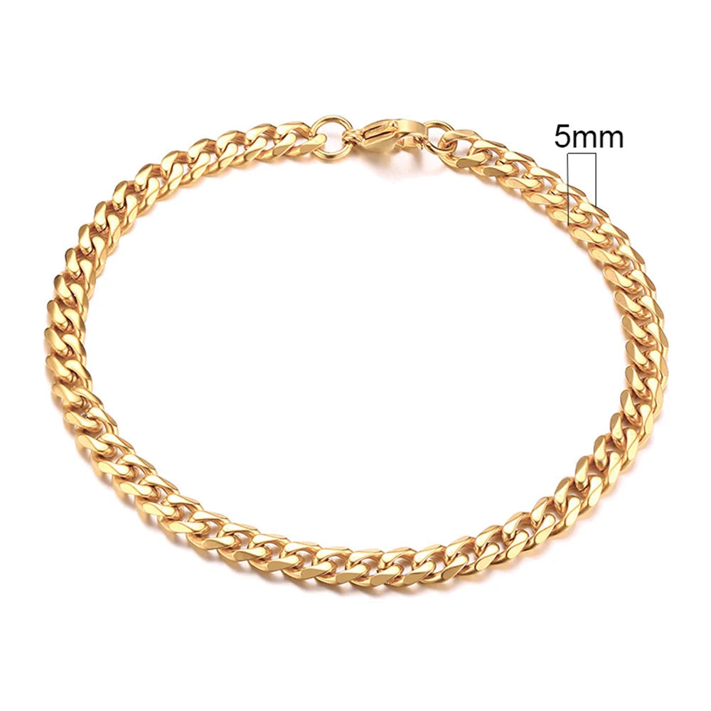 Miami Ice 7mm Miami Cuban Link Bracelet - White Gold