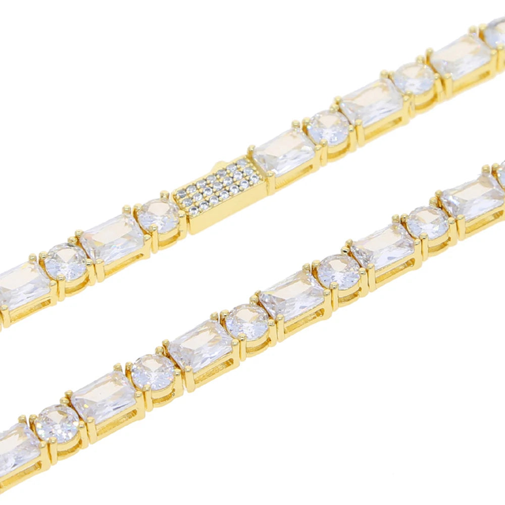 Miami Ice Baguette Tennis Chain