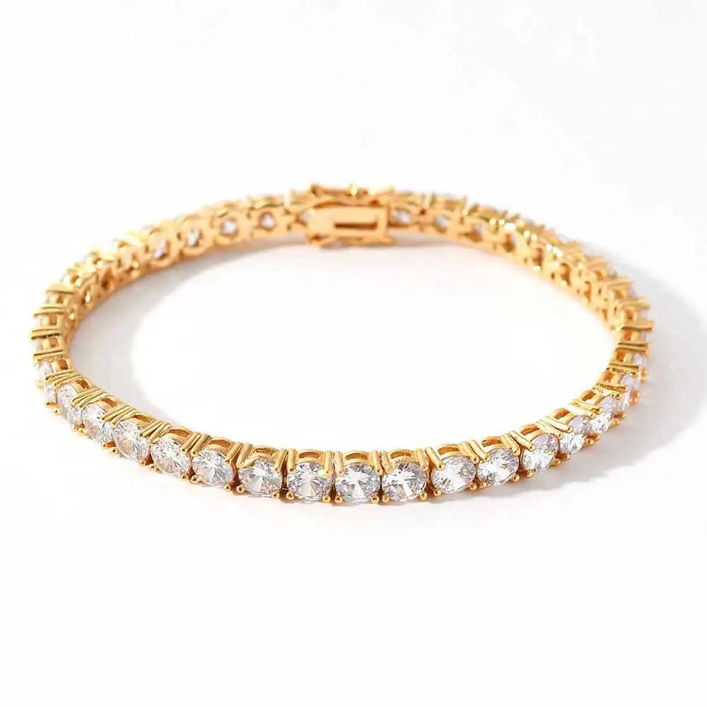 Miami Ice 5mm Round Tennis Bracelet - Gold