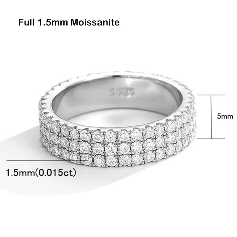 Luxury Full Moissanite Ring