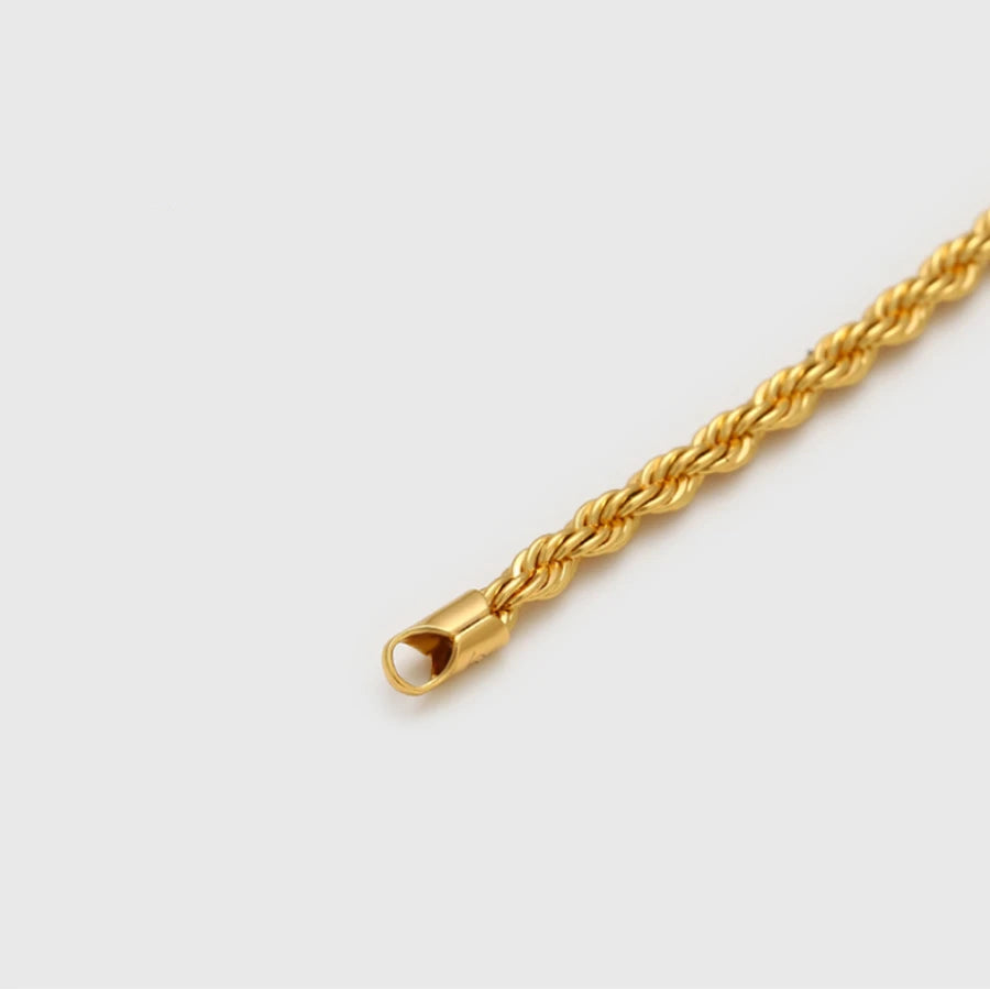 Miami Ice 3mm Rope Bracelet - Gold