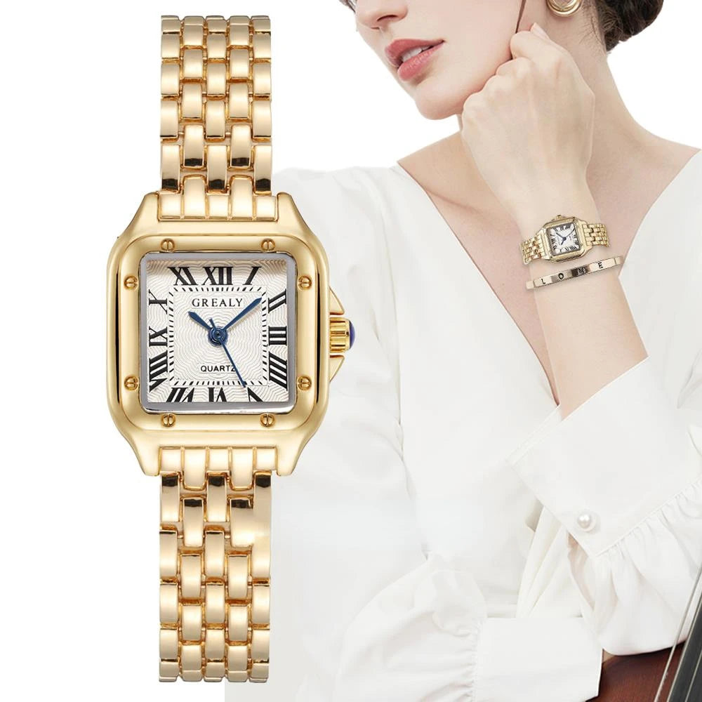 Luxury Women's Fashion Square Watch