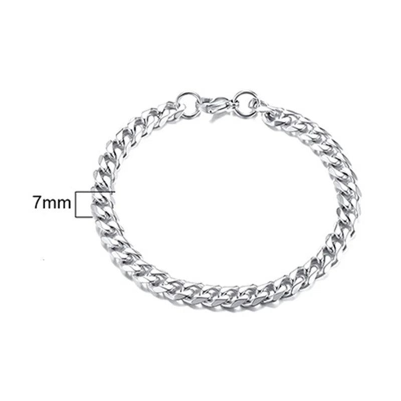 Stainless Steel Chain Bracelet for Women