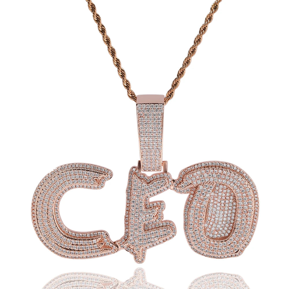 Customized Cursive Name Pendant Necklace