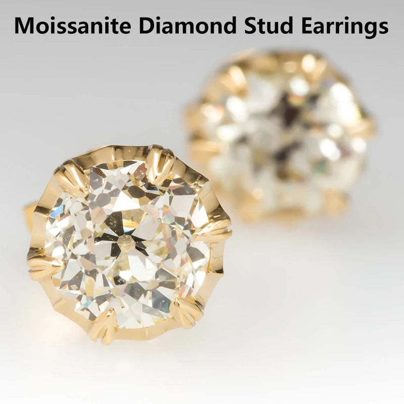 Miami Ice Miami Ice Vvs Round Stud Earrings 5mm - Gold Vermeil
