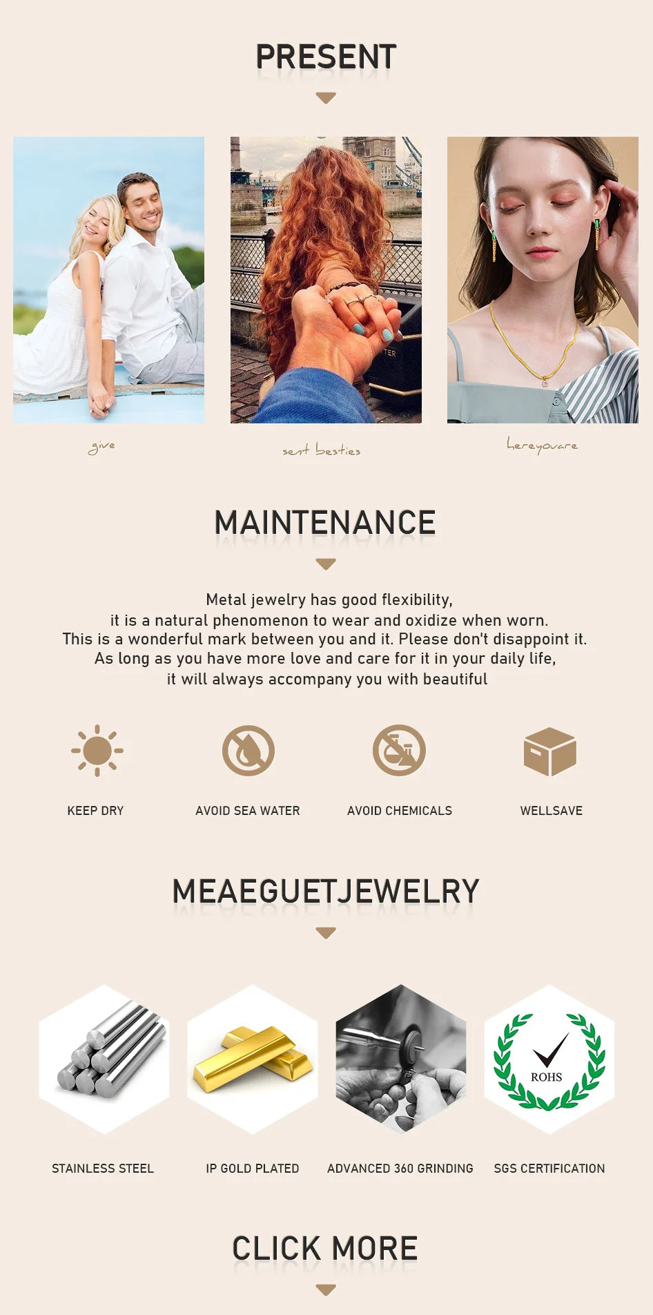 Stainless Steel Chain Bracelet for Women