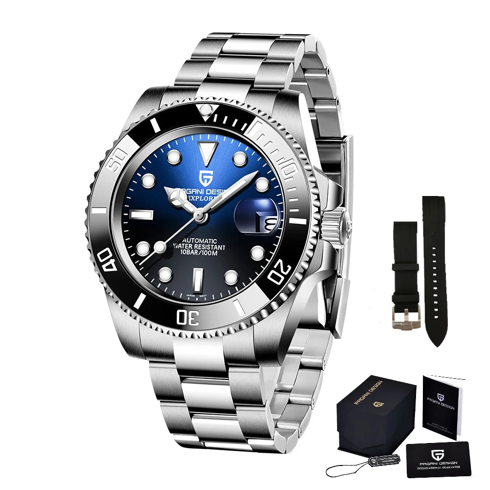 Miami Ice Hip Hop Square Men's Watches