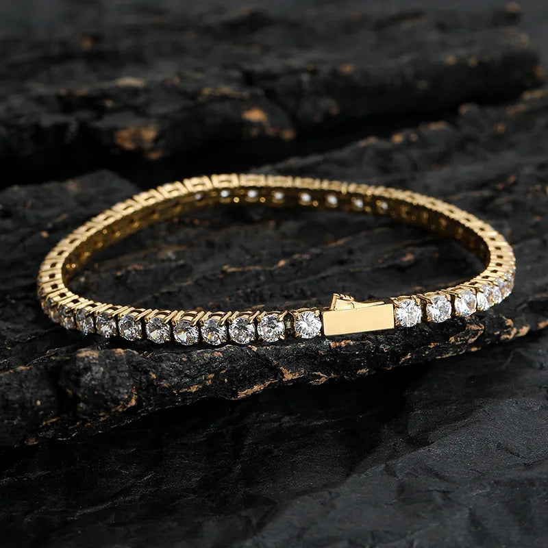 Miami Ice 5mm Vvs Tennis Bracelet - Gold