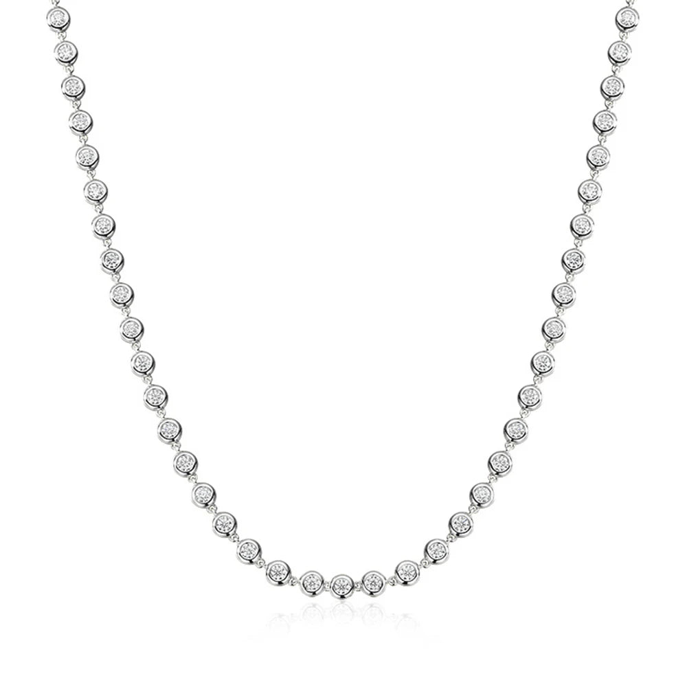 Miami Ice Ball Chain - White Gold