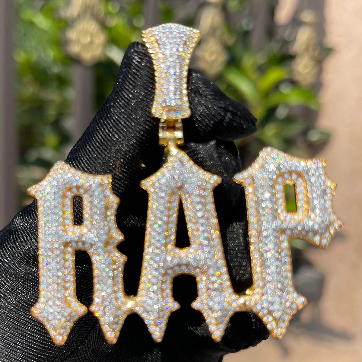 Bubble Letter Customized Name Necklace