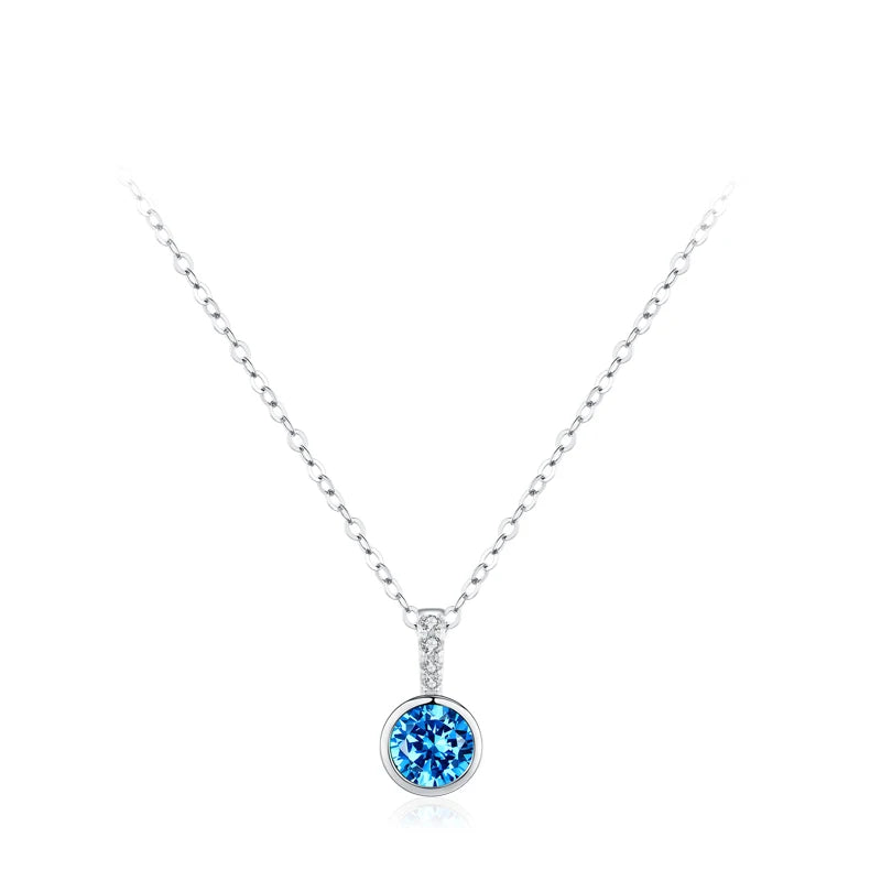 Miami Ice Gemstone Necklace - Sapphire