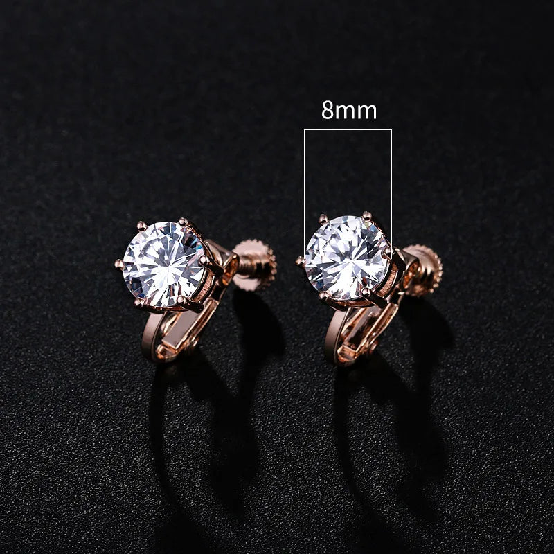 Miami Ice Vvs Round Iced Out Stud Earrings