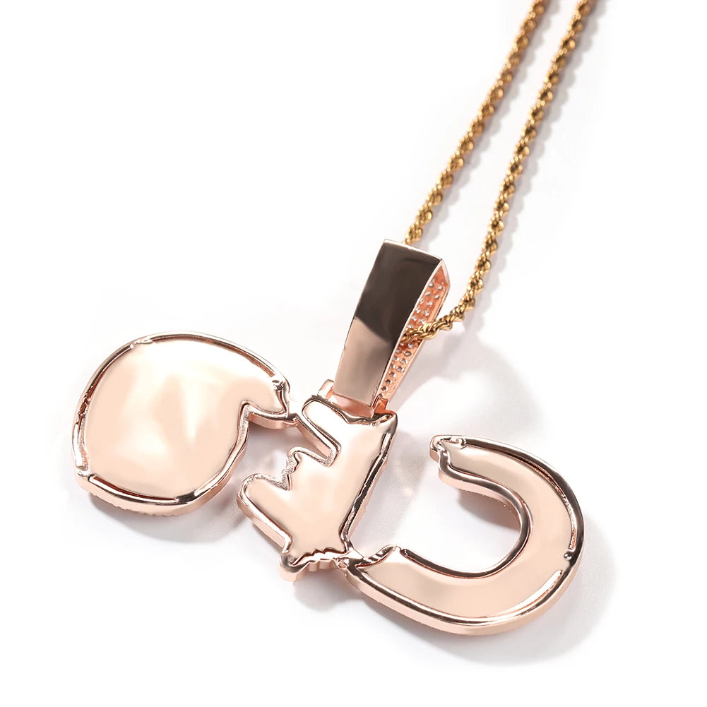 Customized Cursive Name Pendant Necklace