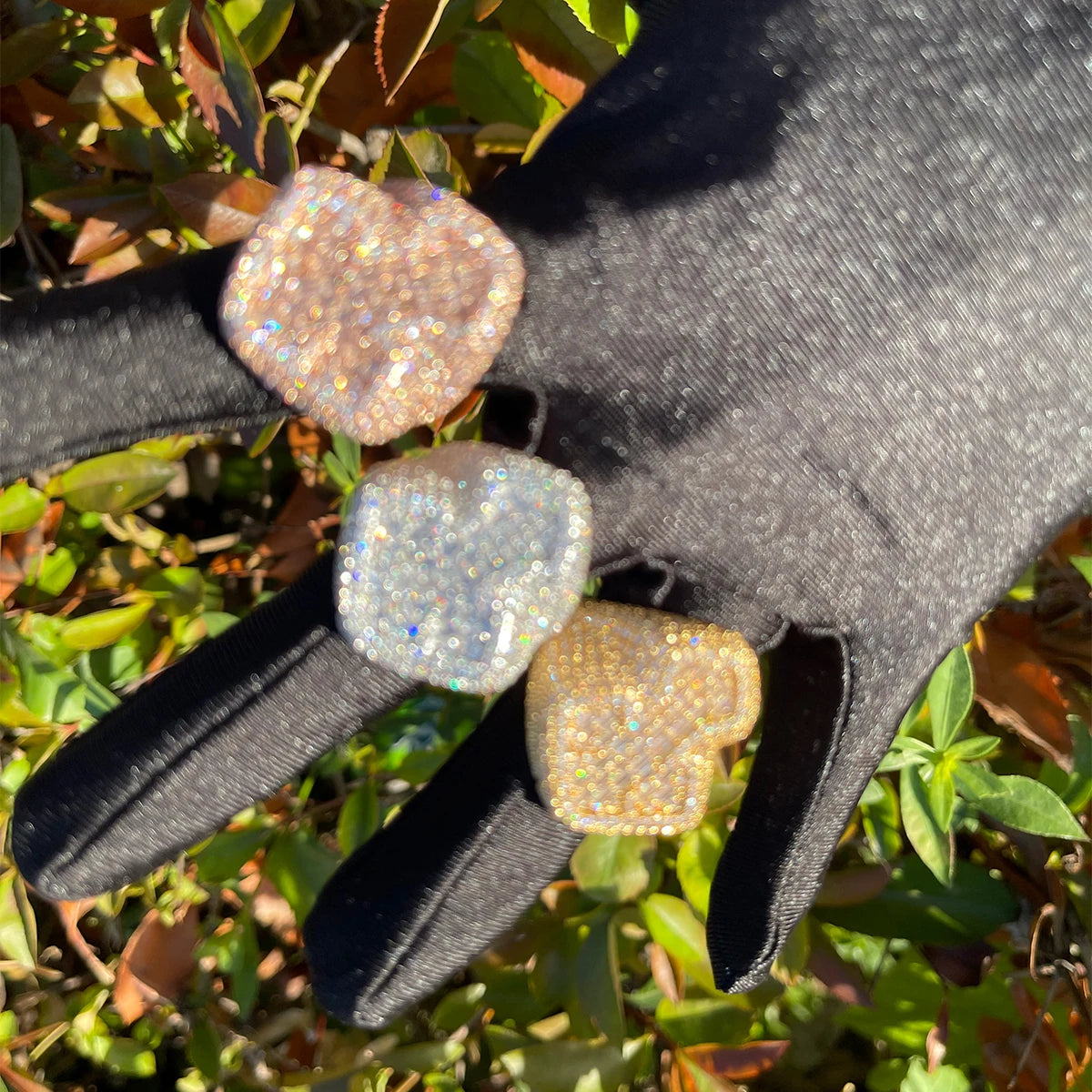 Miami Ice Cross Baguette Iced Out Ring