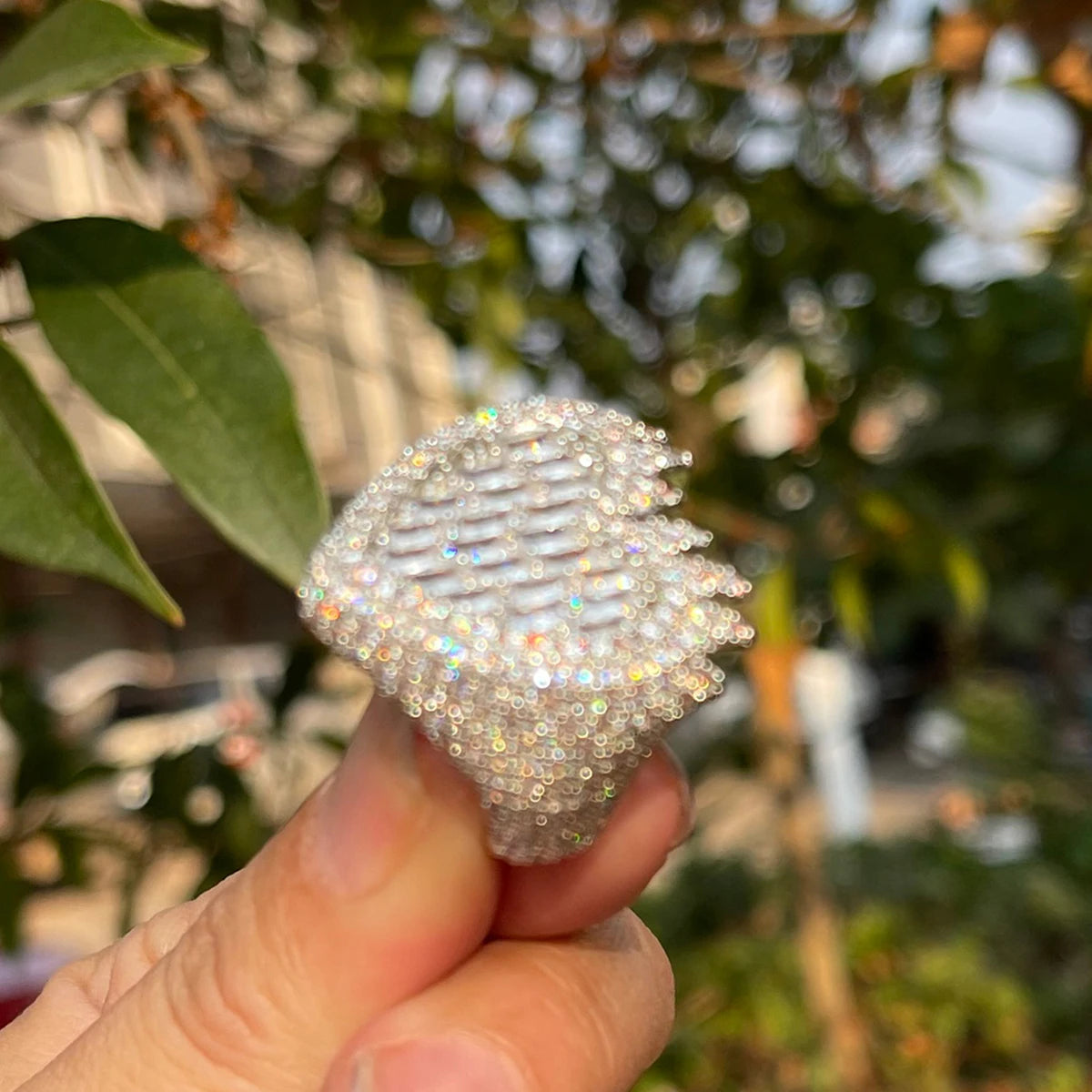 Miami Ice Flamy Heart Iced Out Ring