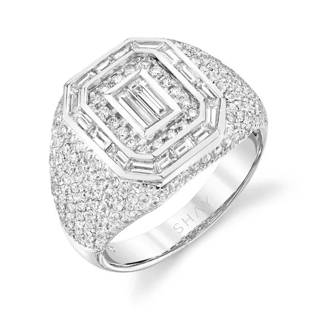 Hip Hop Rock Five Star Rings