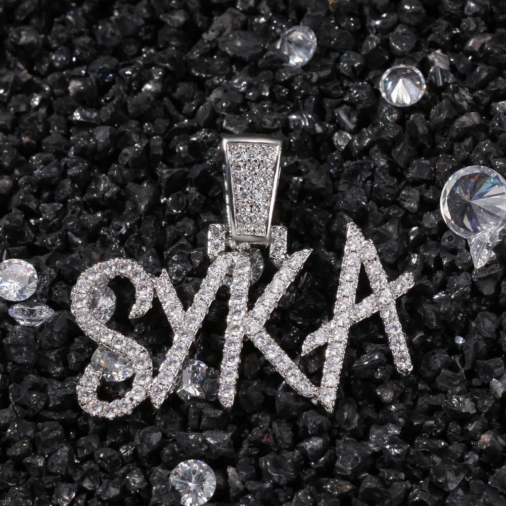 Brush Font Custom Name Necklace