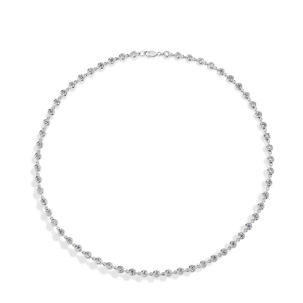 Miami Ice Iced Ball & Heart Necklace