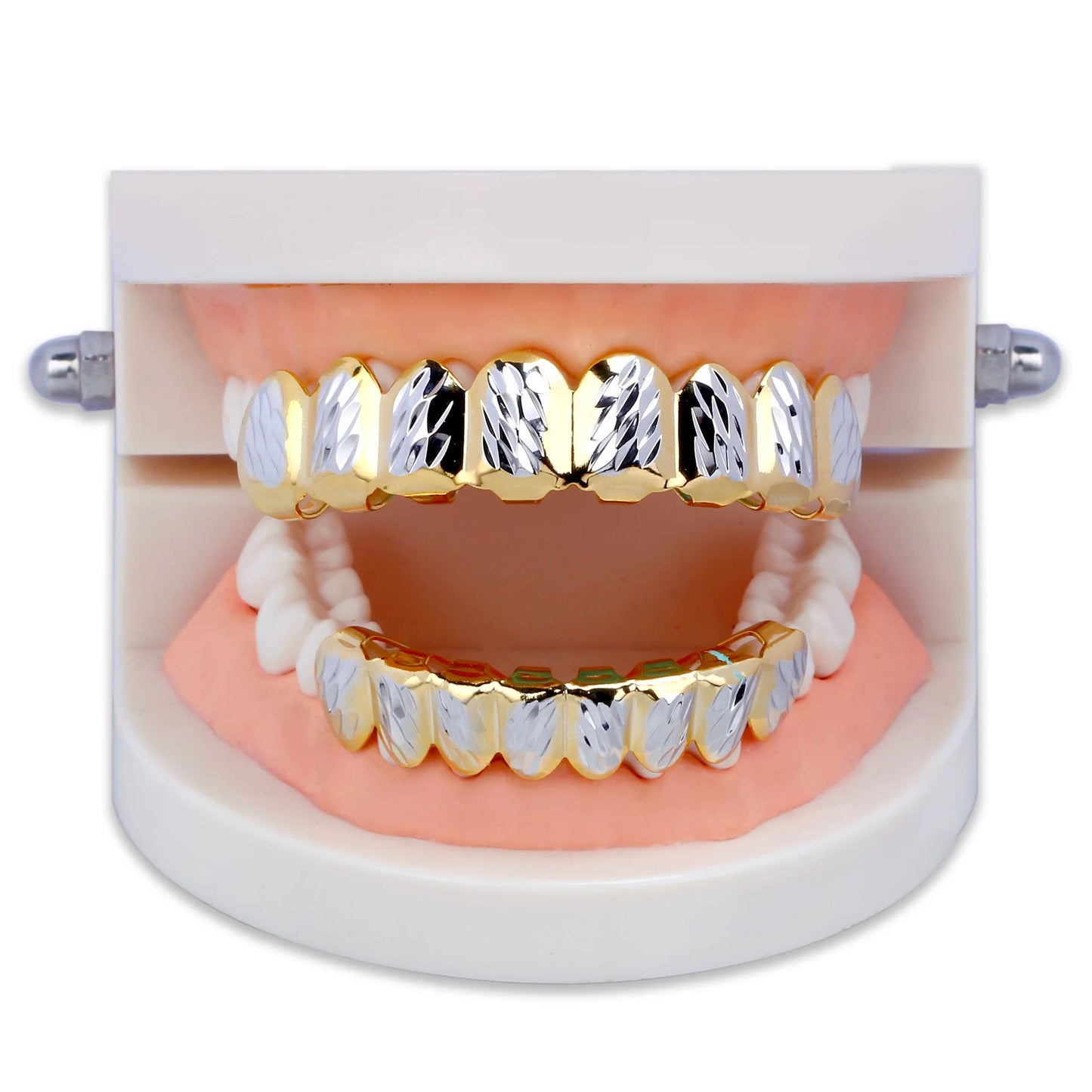 8 Tooth Gold Plated Hip Hop Grillz Set