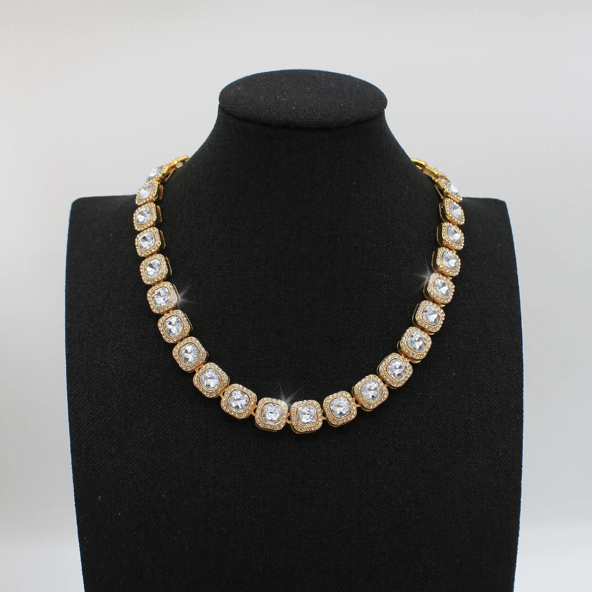 Miami Ice Iced Byzantine Chain - White Gold