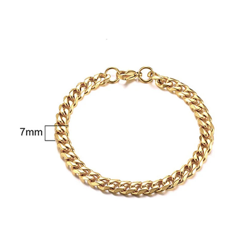 Stainless Steel Chain Bracelet for Women
