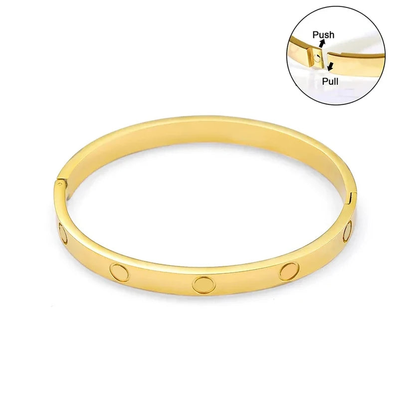 Stainless Steel Screw Bracelet for Women