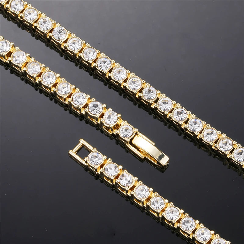 4MM Men's Iced Out Bracelet