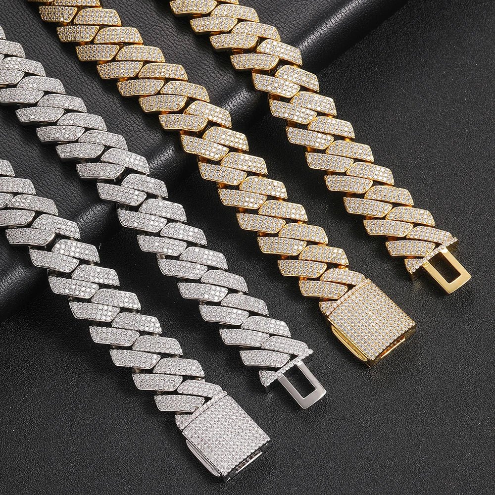 Miami Ice 12mm Iced Cuban Link Bracelet