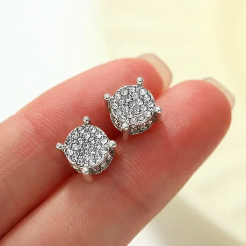 Gold & Silver Color Round Ear Studs