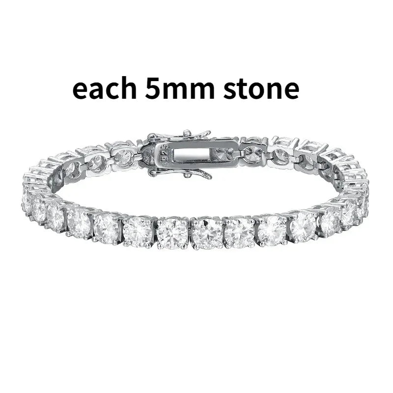 Miami Ice Micro Tennis Bracelet - White Gold