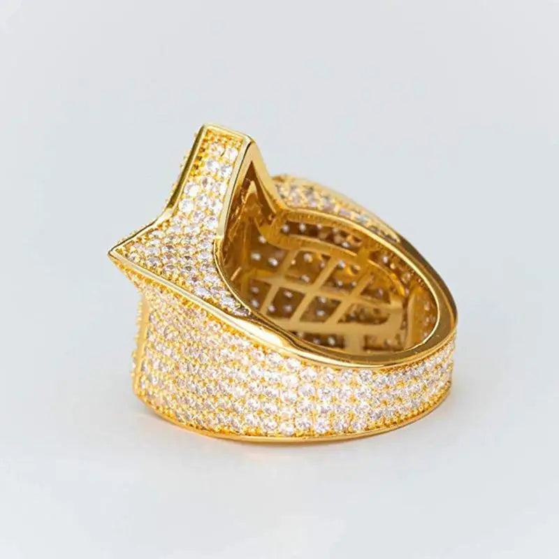 Hip Hop Rock Five Star Rings