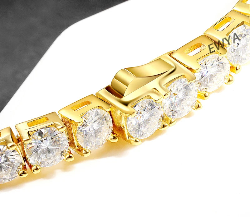 Miami Ice 3mm Vvs Tennis Bracelet - Gold