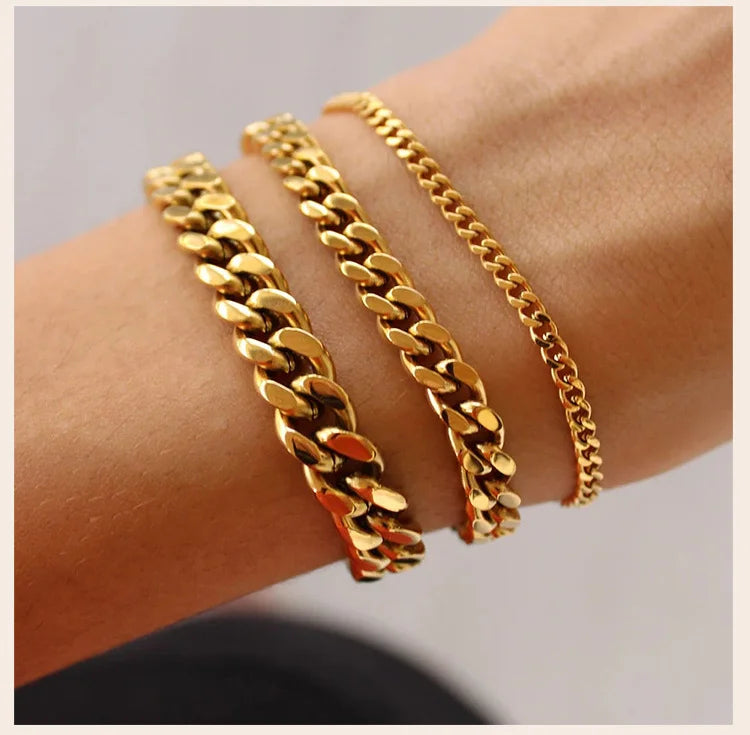 Stainless Steel Chain Bracelet for Women