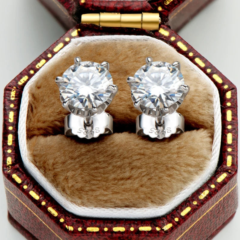 Miami Ice Miami Ice Vvs Round Stud Earrings 5mm - Gold Vermeil