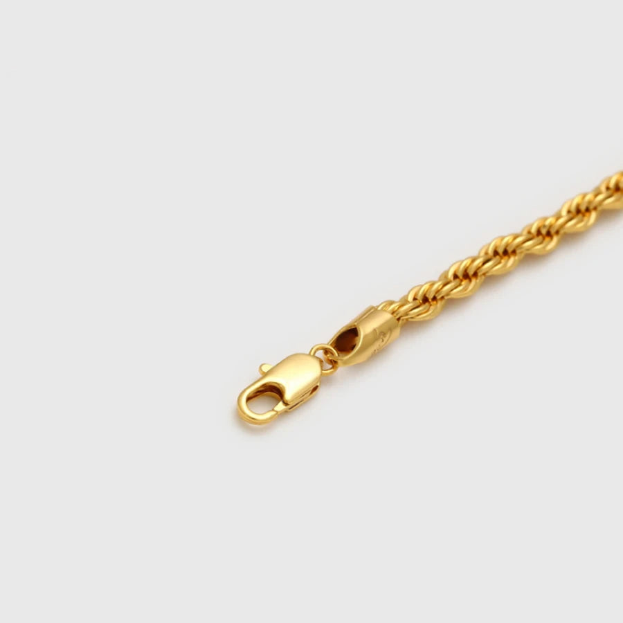 Miami Ice 3mm Rope Bracelet - Gold