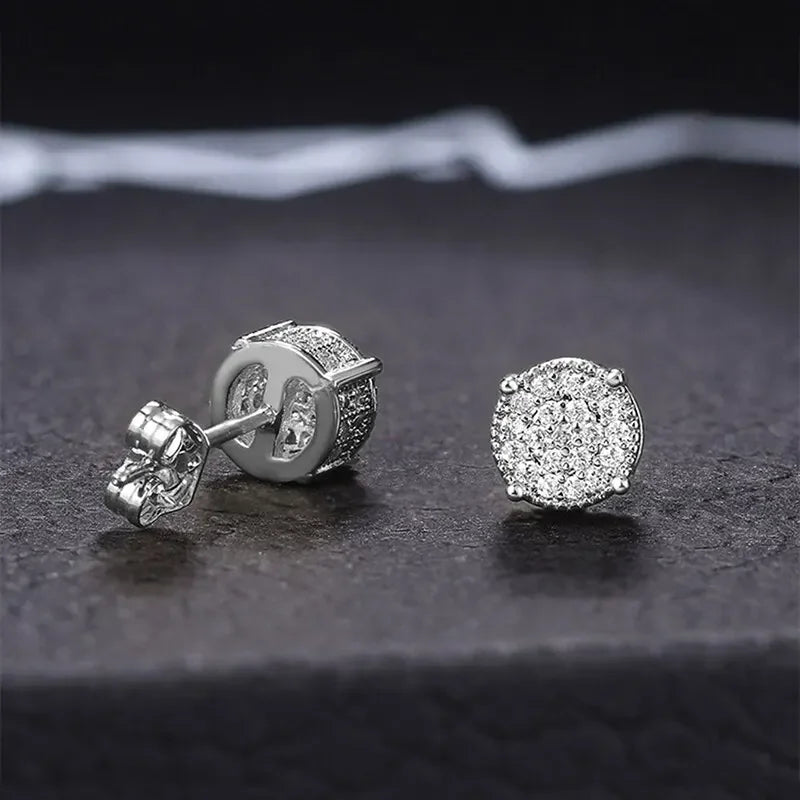 Gold & Silver Color Round Ear Studs
