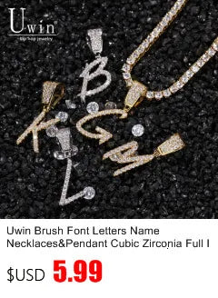 Brush Font Custom Name Necklace