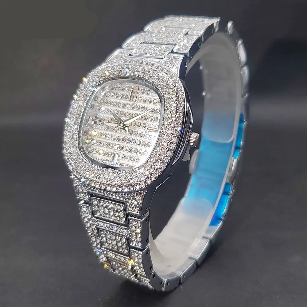 Miami Ice Monaco Iced Out Watch